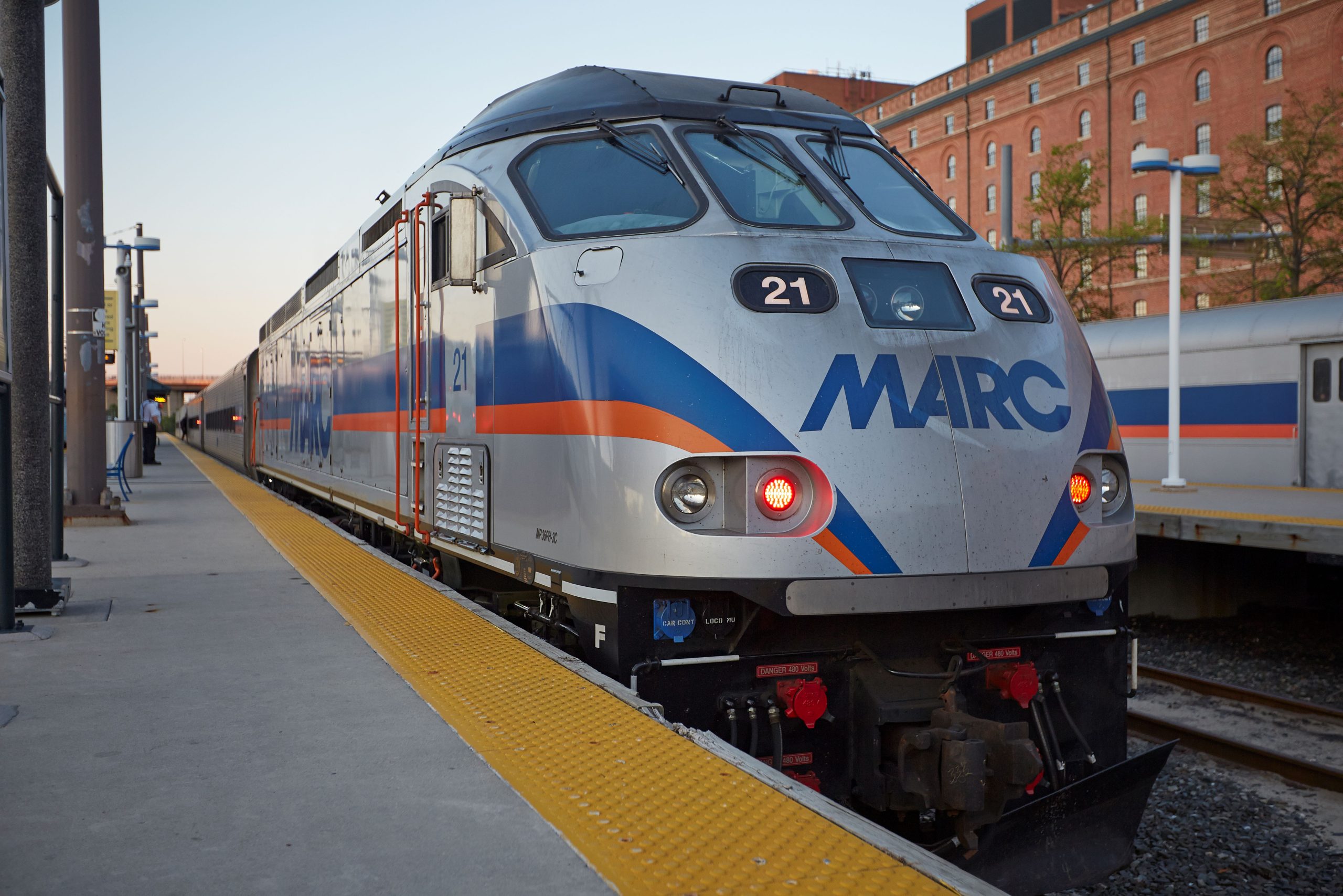 MARC Train exterior view